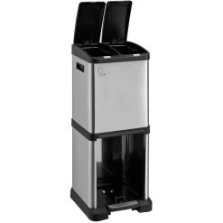 Svita Mülleimer 90825, Silber, Aus Edelstahl, 32 Liter -Heimtextilien 0474eb5484e25b9d00d87ccc93b786e7c67a1ad1 muelleimer svita 90825 silber