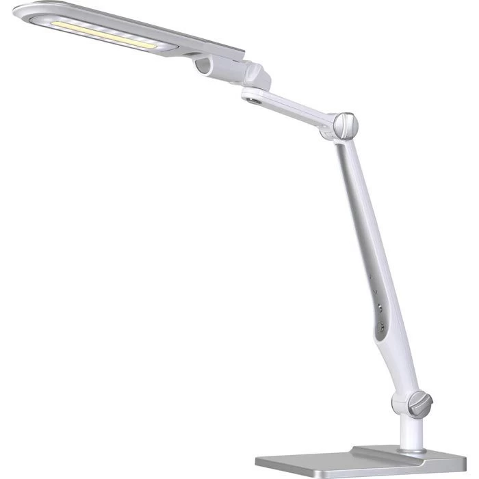 Hansa Schreibtischlampe LED Multiflex, Dimmbar, Silber, Standfuß Und Klemme 3 Hansa Schreibtischlampe LED Multiflex, Dimmbar, Silber, Standfuß Und Klemme
