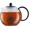 Bodum Tee-Kanne Assam 1844-01 Glas, Mit Kunststoff-Sieb, French Press, Schwarz, 1,0 L -Heimtextilien 08305be67ff6724ca1202e5242eee3662b21d51b tee kanne bodum assam 1844 01 glas