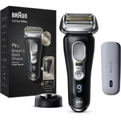 Braun Elektrorasierer Series 9 Pro Premium 9420s, Wet & Dry, 4+1 Scherkopf, Mit Trimmer & PowerCase