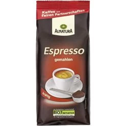 Alnatura Kaffee Espresso BIO, Gemahlener Kaffee, 250g