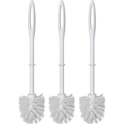 Wenko WC-Bürste Weiß, Ersatzbürste Mit Kunststoffgriff, 3 Stück