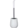 Wenko WC-Bürste Sydney, Weiß, Bürstenhalter Aus Kunststein, Mit Silikonbürste
