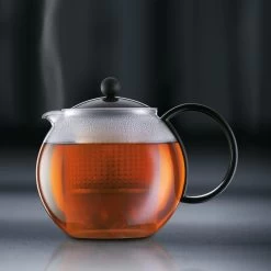 Bodum Tee-Kanne Assam 1844-01 Glas, Mit Kunststoff-Sieb, French Press, Schwarz, 1,0 L -Heimtextilien 1c5fa9695581c8b72f252ce4fe554353444b48f1 tee kanne bodum assam 1844 01 glas