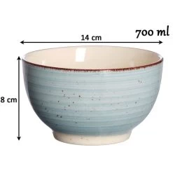 Ritzenhoff&Breker Müslischale Happy, Steinzeug, Blau / Grün, 14cm, Set, 4 Stück -Heimtextilien 243dbfeaa3779bee9c6c0c8175b3f804f68975a9 mueslischale ritzenhoffundbreker happy