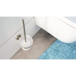 Tesa WC-Bürste Moon, Weiß / Edelstahloptik, Bürstenhalter Aus Glas, Zur Wandmontage -Heimtextilien 3f018c31a4a465b2b6d95ae1f6e9a17c0356ddf5 wc buerste tesa moon weiss edelstahloptik