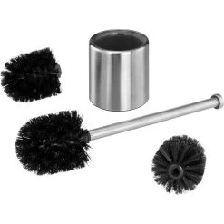 Bremermann WC-Bürste WC-Garnitur, Silber, Bürstenhalter Aus Edelstahl, Inkl. 3 Ersatzköpfe -Heimtextilien 4ce07a8f7903ce1d58ba6a261e2b461d0319be12 wc buerste bremermann wc garnitur silber