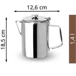 Hendi Tee-Kanne 453407, Edelstahl, Silber, 1,4 L 7 Hendi Tee-Kanne 453407, Edelstahl, Silber, 1,4 L -Heimtextilien 5f3f85665cd7acaddba83c1aab069106a27c2a92 tee kanne hendi 453407 edelstahl