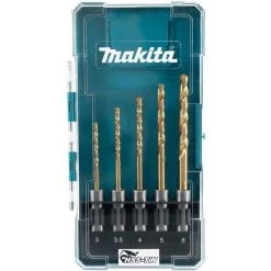 Makita Bohrer E-15132 HSS-TiN, SDS+, 5-teiliges Set, 3-6 Mm, Metallbohrer