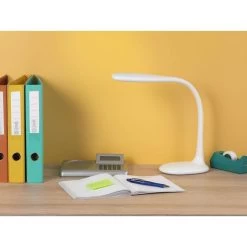 Unilux Schreibtischlampe Lucy LED, Standfuß, Dimmbar, USB, Weiß -Heimtextilien 65aba4fffd3bec2c59c21dcf40d01f18f8566eb6 schreibtischlampe unilux lucy led