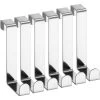 Wenko Kleiderhaken 4214062100, Für Die Tür, Silber, Edelstahl, 1 Haken, 6 Stück -Heimtextilien 69a50fbb84f48ef6f1c3962dd235984e760e9ddc kleiderhaken wenko 4214062100