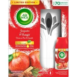 Airwick Raumduft Freshmatic Max, Starterset, 250 Ml, Zimtzauber & Bratapfel
