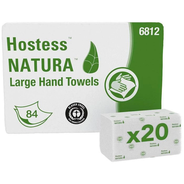 Hostess-NATURA Papierhandtücher 6812, 2-lagig, C-Falz, 25 X 50 Cm, 1680 Stück 3 Hostess-NATURA Papierhandtücher 6812, 2-lagig, C-Falz, 25 X 50 Cm, 1680 Stück