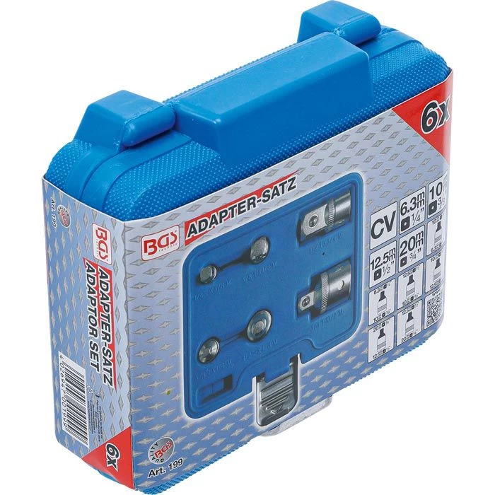 BGS-technic Stecknuss-Adapter 199, Set, Vergrößerungs- Und Reduzieradapter, 6-teilig 7 BGS-technic Stecknuss-Adapter 199, Set, Vergrößerungs- Und Reduzieradapter, 6-teilig – Bild 5