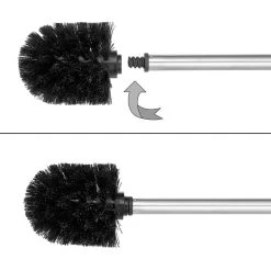 Bremermann WC-Bürste WC-Garnitur, Silber, Bürstenhalter Aus Edelstahl, Inkl. 3 Ersatzköpfe -Heimtextilien 816829f12cfc348a19c23e681bce004e1dc09c3c wc buerste bremermann wc garnitur silber