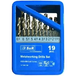 S&R Bohrer KM-Serie, 107849190, 19-teiliges Set, HSS-CO DIN 338, Metallbohrer -Heimtextilien 8399984d7826be39f543b47c3b4ef237bba684df bohrer sundr km serie 107849190