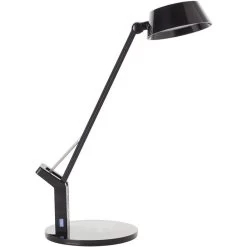Brilliant Schreibtischlampe Kaila LED, Dimmbar, QI-Ladegerät, Standfuß, Schwarz