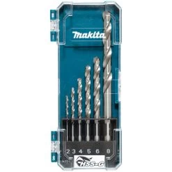 Makita Bohrer D-75742 HSS G, 6-teiliges Set, Metallbohrer
