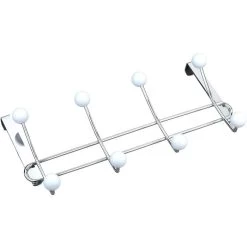 Wenko Kleiderhaken Lissa, 22679100, Für Die Tür, Weiß, Metall, 8 Haken -Heimtextilien 9369def784733bd6deb7347b0c6f3bcd0d3bc58a kleiderhaken wenko lissa 22679100