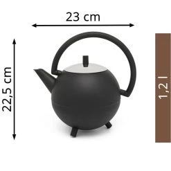 Bredemeijer Tee-Kanne Duet Design Saturn Edelstahl, Doppelwandig, Schwarz Matt, 1,2 L -Heimtextilien 9c61f39ec409e1e5f6e413b9ba073b01b7a7e300 tee kanne bredemeijer duet design saturn edelstahl