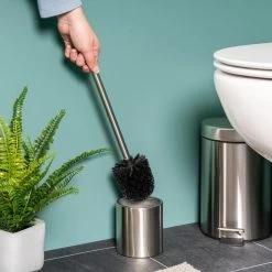 Bremermann WC-Bürste WC-Garnitur, Silber, Bürstenhalter Aus Edelstahl, Inkl. 3 Ersatzköpfe -Heimtextilien ad4d8f5740f34423702700da5707e48995478546 wc buerste bremermann wc garnitur silber