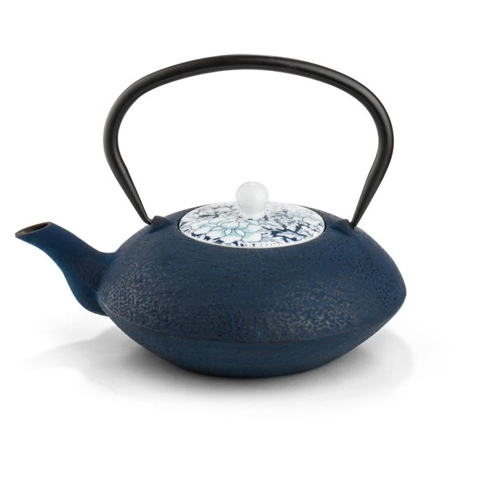 Bredemeijer Tee-Kanne Yantai, Gusseisen, Mit Edelstahl-Filter, Dunkelblau, 1,2 L 3 Bredemeijer Tee-Kanne Yantai, Gusseisen, Mit Edelstahl-Filter, Dunkelblau, 1,2 L