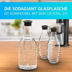 Lichtenwerk Karaffe SodaGiant Glasflasche, Set, Mit Deckel, 2x 0,9 Liter -Heimtextilien c686eaa11e92f427a17249f33db7dc88f19a89fb karaffe lichtenwerk sodagiant glasflasche set