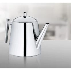 Kela Tee-Kanne Ancona 11355, Edelstahl, Mit Edelstahl-Sieb, Silber Glänzend, 0,9 L -Heimtextilien c799f58d0571bd329aeead7365e4d873f4f82646 tee kanne kela ancona 11355 edelstahl