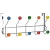 Böttcher-AG Kleiderhaken Für Die Tür, Metall / Kunststoff, Silber / Bunt, 10 Haken -Heimtextilien d6d8ab73149b70e6314bff2c109cb59fff645139 kleiderhaken boettcher ag fuer die tuer