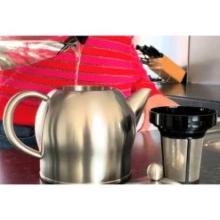 Bredemeijer Tee-Kanne Minuet Santhee, Edelstahl, Doppelwandig, Silber Matt, 1,4 L -Heimtextilien e0deae067cf42112f318668172df0fb99fac2fb6 tee kanne bredemeijer minuet santhee edelstahl