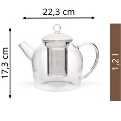 Bredemeijer Tee-Kanne Minuet Santhee, Glas, Mit Edelstahl-Filter, Transparent, 1,2 L -Heimtextilien e3ab119e722ee54788c992d58319c8d15931d51e tee kanne bredemeijer minuet santhee glas