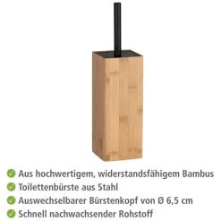 Wenko WC-Bürste Padua Bambus, Braun, Bürstenhalter Aus Bambus -Heimtextilien e89201640ce12867937f06649ce4ab15cf05e534 wc buerste wenko padua bambus braun