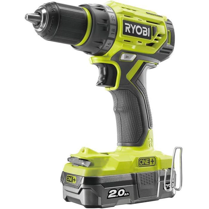 Ryobi Akku-Bohrschrauber R18DD7-220S, 18V / 2,0Ah, Mit 2 Akkus Und Tasche 4 Ryobi Akku-Bohrschrauber R18DD7-220S, 18V / 2,0Ah, Mit 2 Akkus Und Tasche – Bild 2