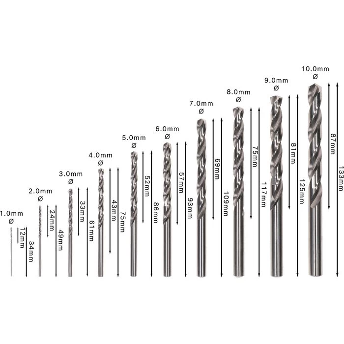 Bosch Bohrer Robust Line, 2607010535, 10-teiliges Set, 1-10mm, HSS-G DIN338 Metallbohrer 4 Bosch Bohrer Robust Line, 2607010535, 10-teiliges Set, 1-10mm, HSS-G DIN338 Metallbohrer – Bild 2