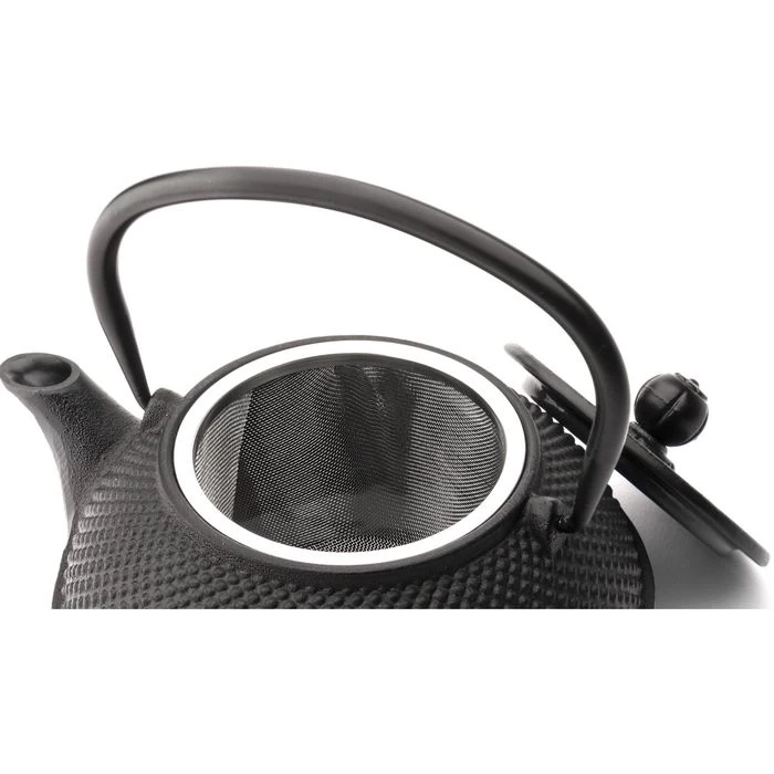 Bredemeijer Tee-Kanne Jang, Gusseisen, Mit Edelstahl-Filter, Schwarz, 0,8 L 6 Bredemeijer Tee-Kanne Jang, Gusseisen, Mit Edelstahl-Filter, Schwarz, 0,8 L – Bild 4