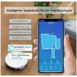 Tesvor Saugroboter X500 Pro, Ladestation, Wischfunktion, Laufzeit 120 Minuten -Heimtextilien f6b6e3ef4ed2123f99b5e23dc1a1546ded13f520 saugroboter tesvor x500 pro