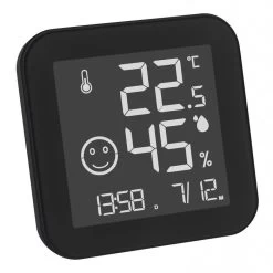 TFA Thermo-Hygrometer 30.5054.01 Black&White Innen, Digital -Heimtextilien fce9efa0a625c7636f7ca72af6a7842e43e60a98 thermo hygrometer tfa 30.5054.01 blackundwhite innen